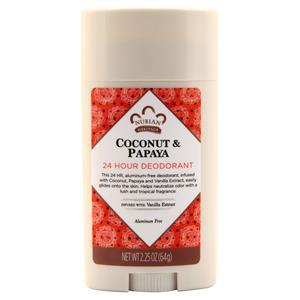 Nubian Heritage 24 Hour Deodorant Coconut & Papaya 2.25 oz