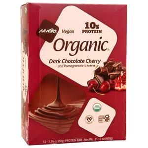 Nugo Nutrition NuGo Organic Bar Dark Chocolate Cherry and Pomegranate BEST BY 9/20/25 12 bars