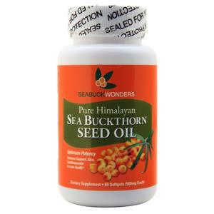 Seabuck Wonders Pure Himalayan Sea Buckthorn Seed Oil  60 sgels