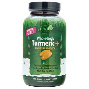 Irwin Naturals Whole-Body Turmeric+  120 sgels