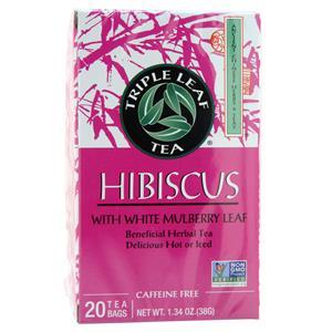 Triple Leaf Tea Hibiscus Herbal Tea  20 pckts