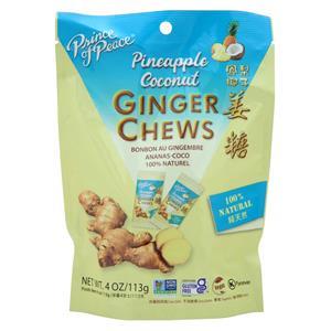 Prince of Peace Ginger Chews - 100% Natural Pineapple Coconut 28 chews