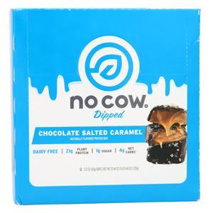 D's Naturals No Cow Dipped Protein Bar Chocolate Salted Caramel 12 bars