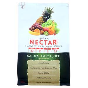 Syntrax Nectar Whey Protein Isolate - Natural Natural Fruit Punch 2 lbs