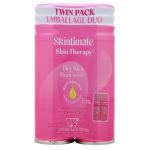 Skintimate Skin Therapy Moisturizing Shave Gel Dry Skin - Twin Pack 2 pack