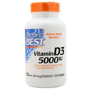 Doctor's Best Vitamin D3 (5000IU)  720 sgels