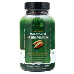 Irwin Naturals Triple-Source Magnesium + Ashwagandha  60 sgels