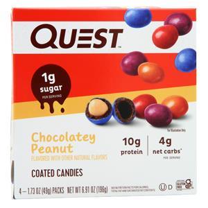 Quest Nutrition Coated Candies Chocolatey Peanut 4 pack