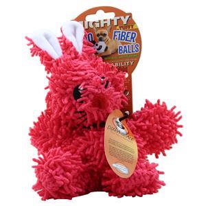 Tuffy Mighty Jr Dog Toys - Micro Fiber Balls Rabbit - Pink 1 unit