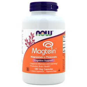 Now Magtein (Magnesium L-Threonate)  180 vcaps