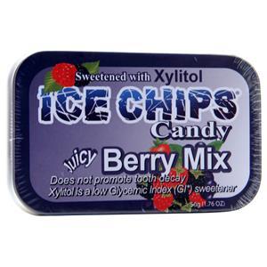 Ice Chips Candy Ice Chips Xylitol Candy Juicy Berry Mix 1.76 oz