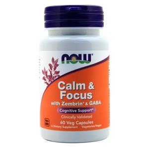 Now Calm & Focus with Zembrin & GABA  60 vcaps