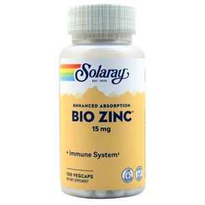 Solaray Bio Zinc (15mg)  100 vcaps