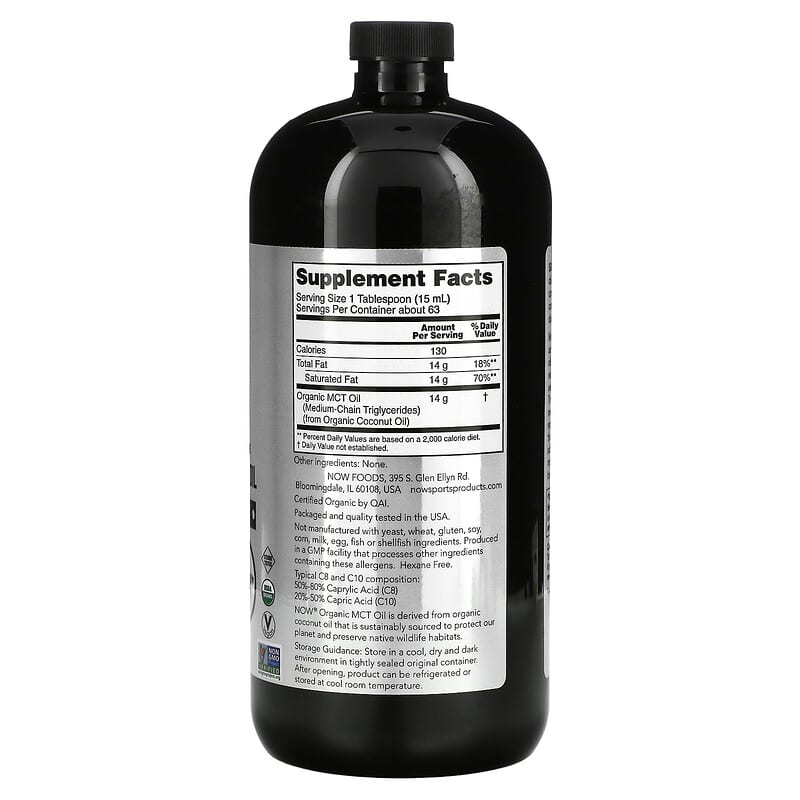 Now Sports MCT Oil - Organic  32 fl.oz