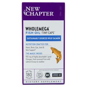 New Chapter WholeMega Fish Oil - Tiny Caps  180 sgels