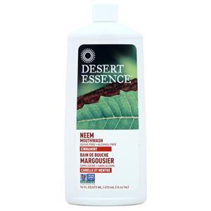 Desert Essence Neem Mouthwash Cinnamint 16 fl.oz