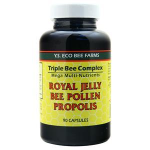 Y.S. Eco Bee Farms Triple Bee Complex - Royal Jelly, Bee Pollen, Propolis  90 caps
