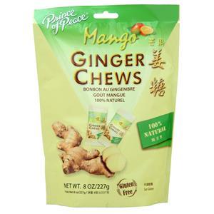 Prince of Peace Ginger Chews - 100% Natural Mango 56 chews