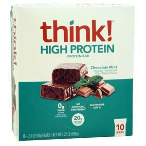 Think! think! High Protein Bar Chocolate Mint 10 bars