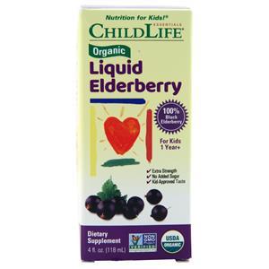 Childlife Organic Liquid Elderberry  4 fl.oz