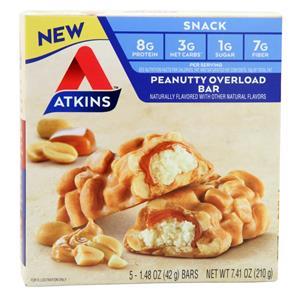 Atkins Snack Bar Peanutty Overload 5 bars