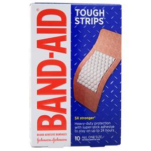 Band-Aid Tough Strips Adhesive Bandages Extra Large 10 count