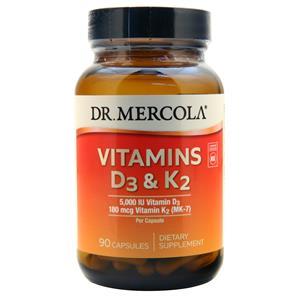 Dr. Mercola Vitamins D3 & K2  90 caps