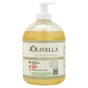 Olivella Face & Body Liquid Soap Raw Fragrance Free 16.9 fl.oz