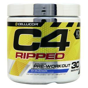 Cellucor C4 Ripped Pre-Workout - ID Series Icy Blue Razz 189 grams