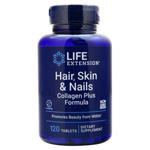 Life Extension Hair, Skin & Nails - Collagen Plus Formula  120 tabs