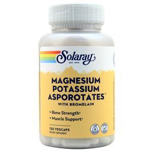 Solaray Magnesium Potassium Asporotates with Bromelain  120 vcaps