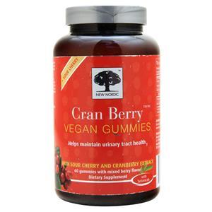 New Nordic Cran Berry Vegan Gummies Mixed Berry BEST BY 10/25 60 gummy