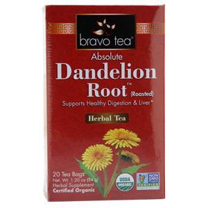 Bravo Tea Absolute Dandelion Root Herbal Tea  20 pckts