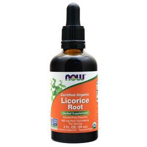 Now Liquid Licorice Root Glycerite - Certified Organic  2 fl.oz