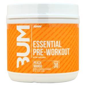 Raw X Bum Essential Pre-Workout Peach Mango 423 grams
