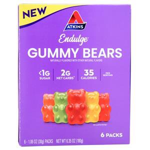 Atkins Endulge Gummy Bears  6 pack