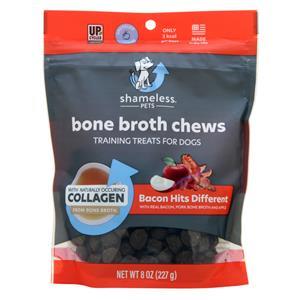Shameless Pets Bone Broth Chews - Training Treats for Dogs Bacon Hits Different 8 oz