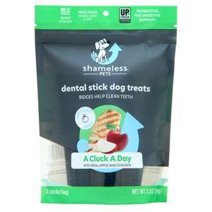 Shameless Pets Dental Sticks Dog Treats A Cluck A Day 7.2 oz