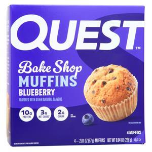 Quest Nutrition Bake Shop Muffins Blueberry BEST BY 10/19/25 4 count