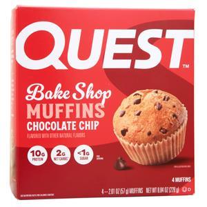 Quest Nutrition Bake Shop Muffins Chocolate Chip BEST BY 10/1/25 4 count