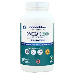 Oceanblue Omega-3 2100 with Vitamin D Vanilla 180 sgels
