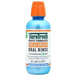 TheraBreath Fresh Breath Oral Rinse Invigorating Icy Mint 16 fl.oz