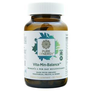 Pure Synergy Vita-Min-Balance - Women's 2 Per Day Multivitamin  60 tabs