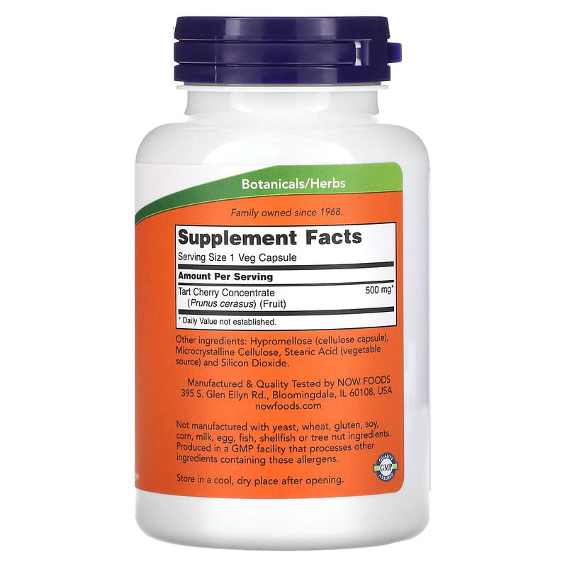 Now Tart Cherry (500mg)  90 vcaps