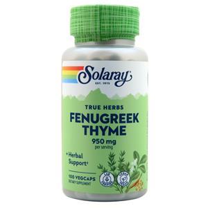 Solaray Fenugreek Thyme  100 vcaps
