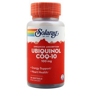 Solaray Ubiquinol CoQ-10 (100mg)  30 sgels