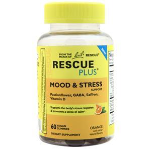 Bach Flower Remedies Rescue Plus Mood & Stress Support Gummy Orange 60 gummy