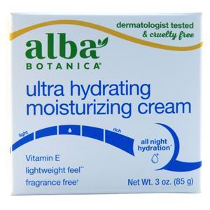 Alba Botanica Ultra Hydrating Moisturizing Cream Fragrance Free 3 oz