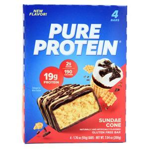 Worldwide Sports Pure Protein Bar Sundae Cone 4 bars