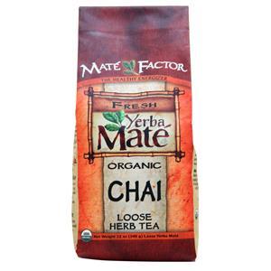Mate Factor Organic Yerba Mate - Loose Herb Tea Chai 12 oz